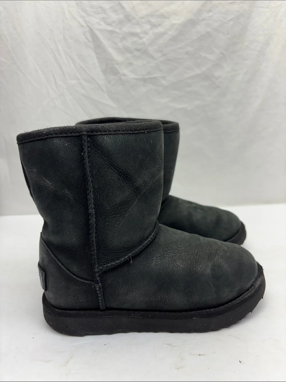 UGG Classic Black Short Winter Boots, SZ 12 toddler girl, box 72